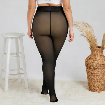 Curvenest Cozy Sheer Thermal Tights
