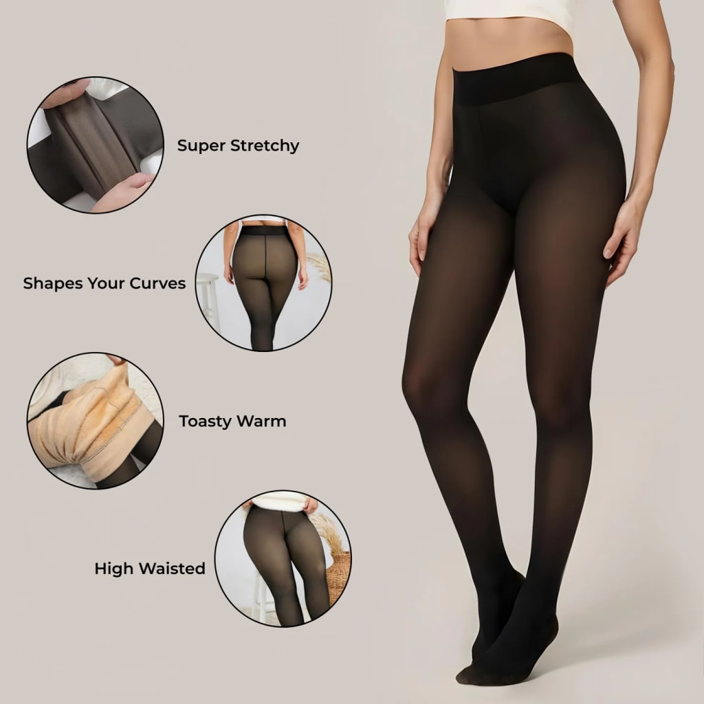 Curvenest Cozy Sheer Thermal Tights