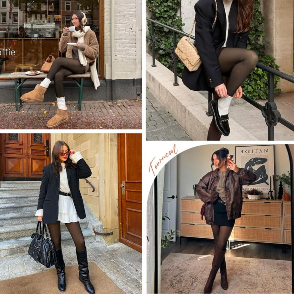 Curvenest Cozy Sheer Thermal Tights