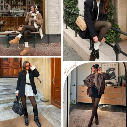 Curvenest Cozy Sheer Thermal Tights